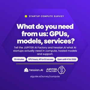New Survey on AI-Services: JAIF and hessian.AI Identify the Needs of Europe’s Startups New Survey on AI-Services: JAIF and hessian.AI Identify the Needs of Europe’s Startups